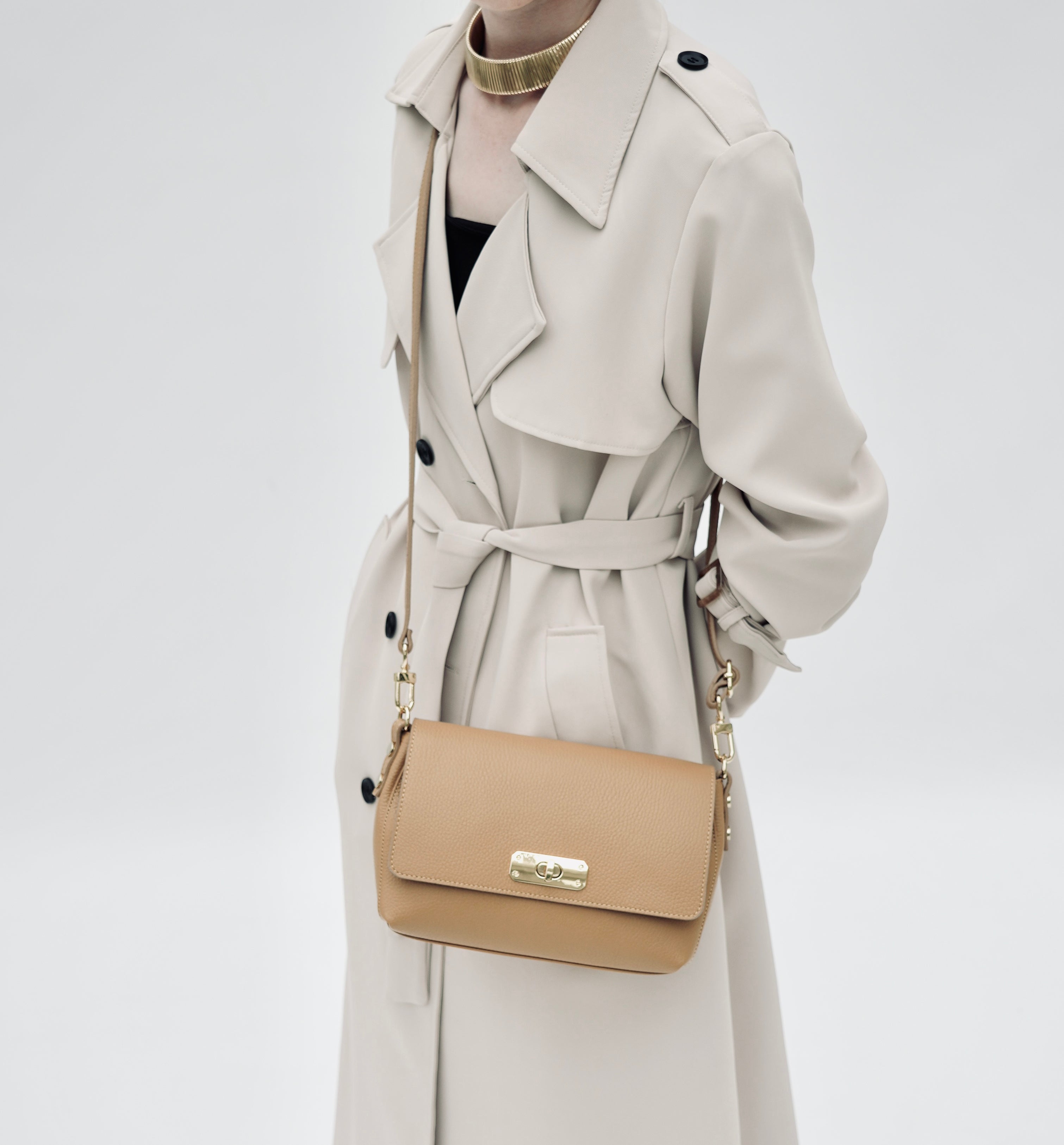 Apatchy London The Maisie Midi Leather Bag