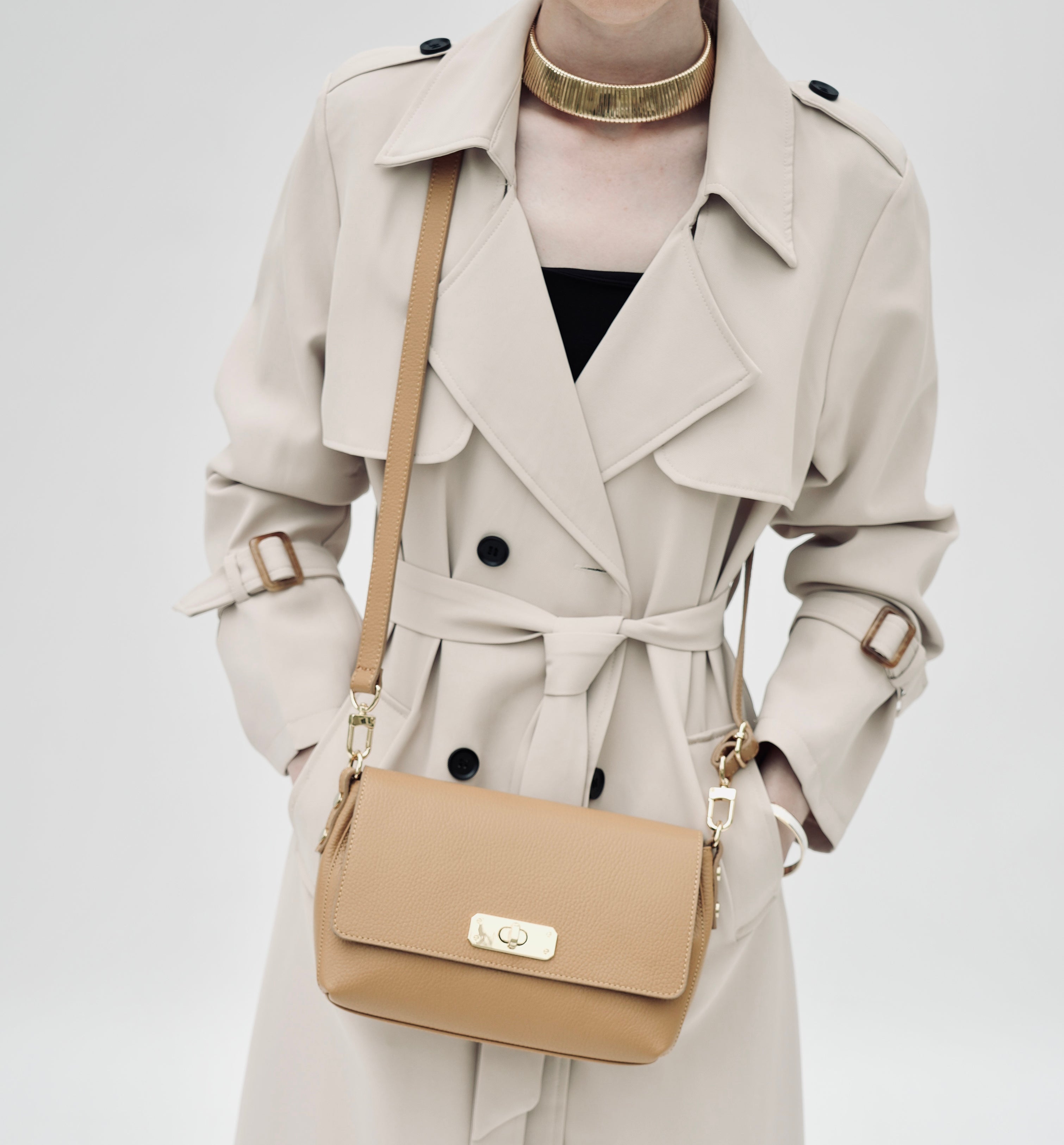 Apatchy London The Maisie Midi Leather Bag