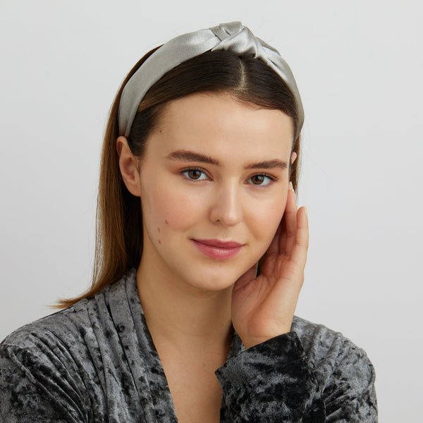 QueenMee Silver Knot Headband