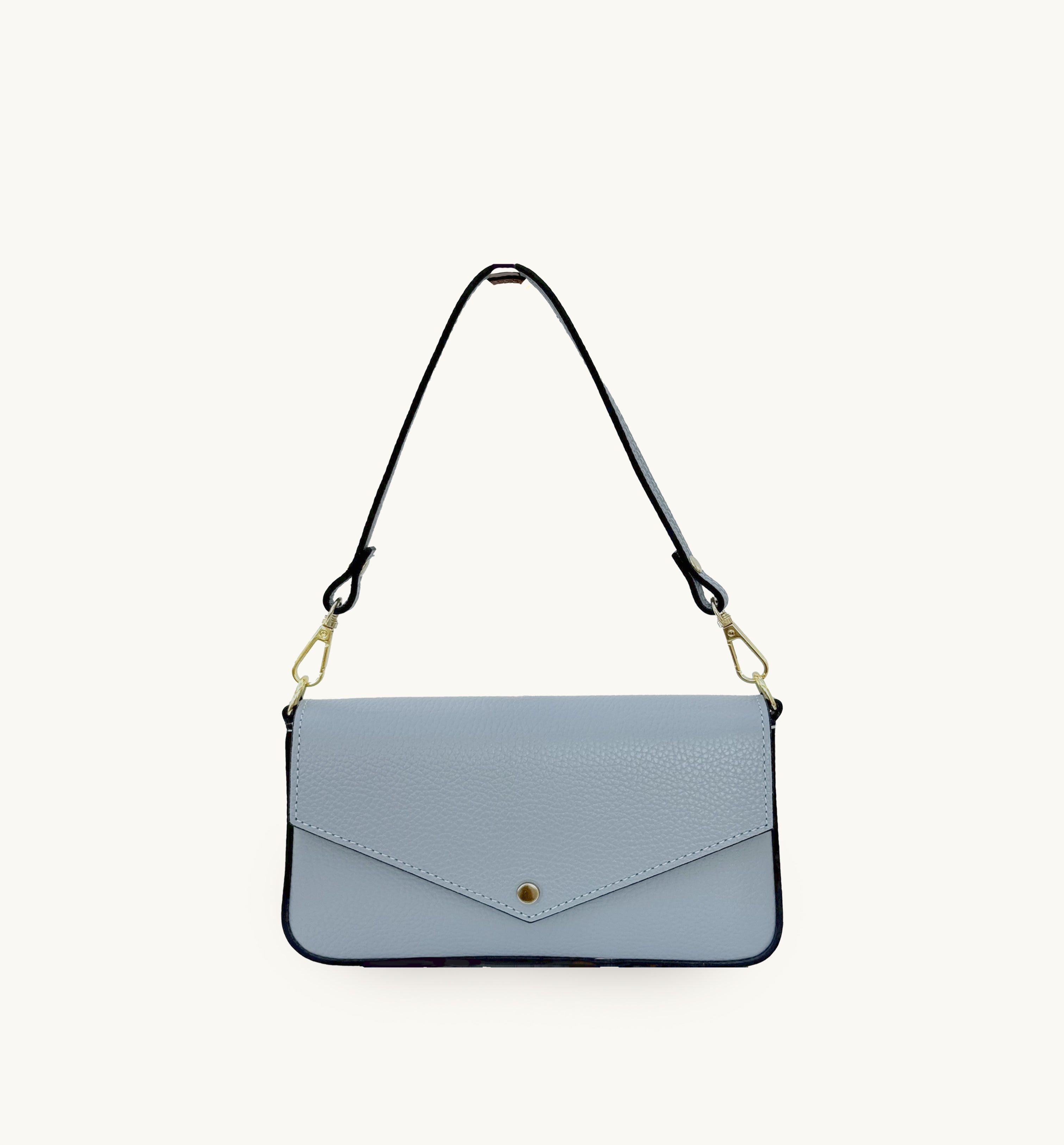 Apatchy London The Munro Sky Leather Shoulder Bag