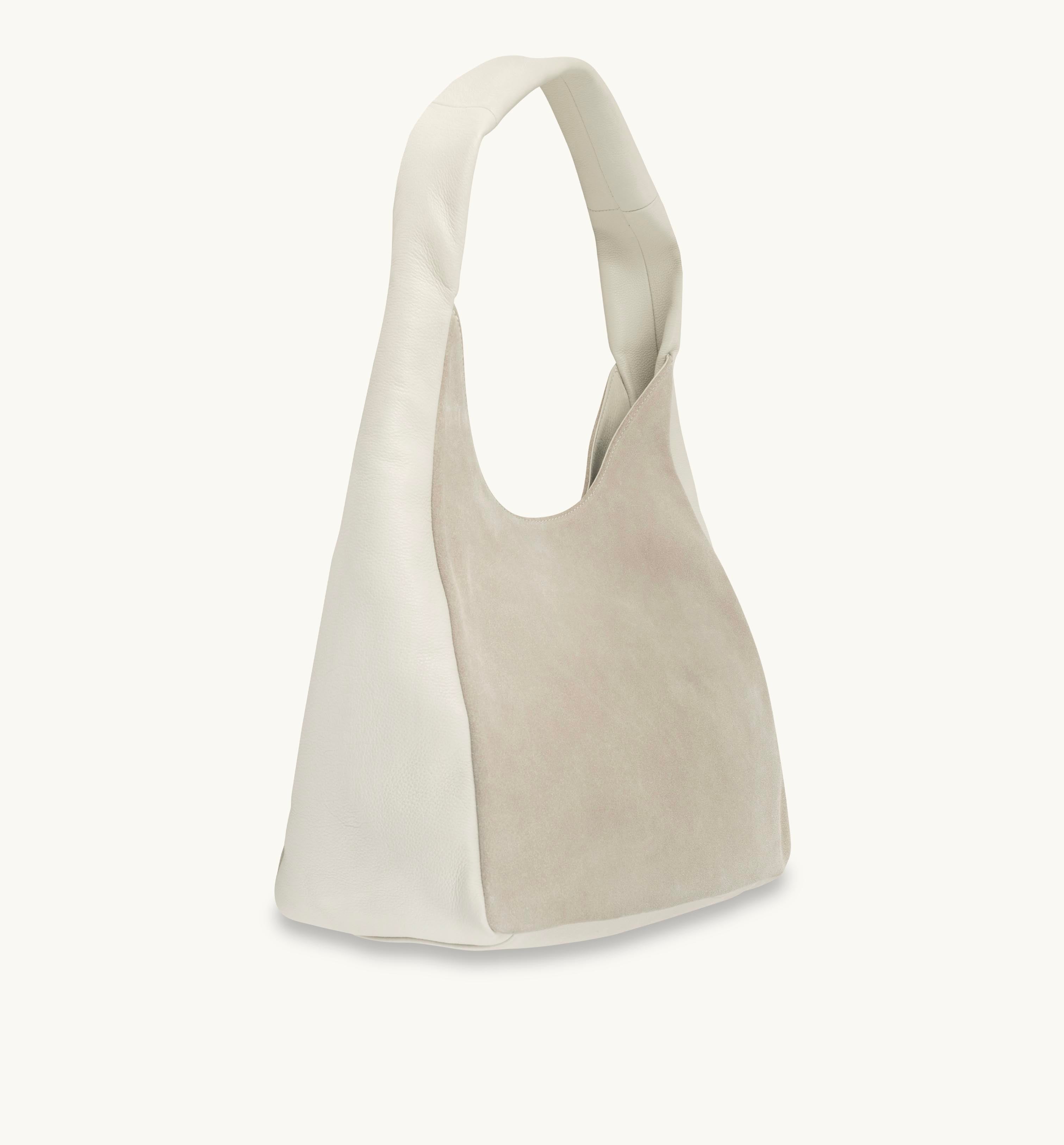 Apatchy London The Henry Stone Leather And Suede Hobo Bag