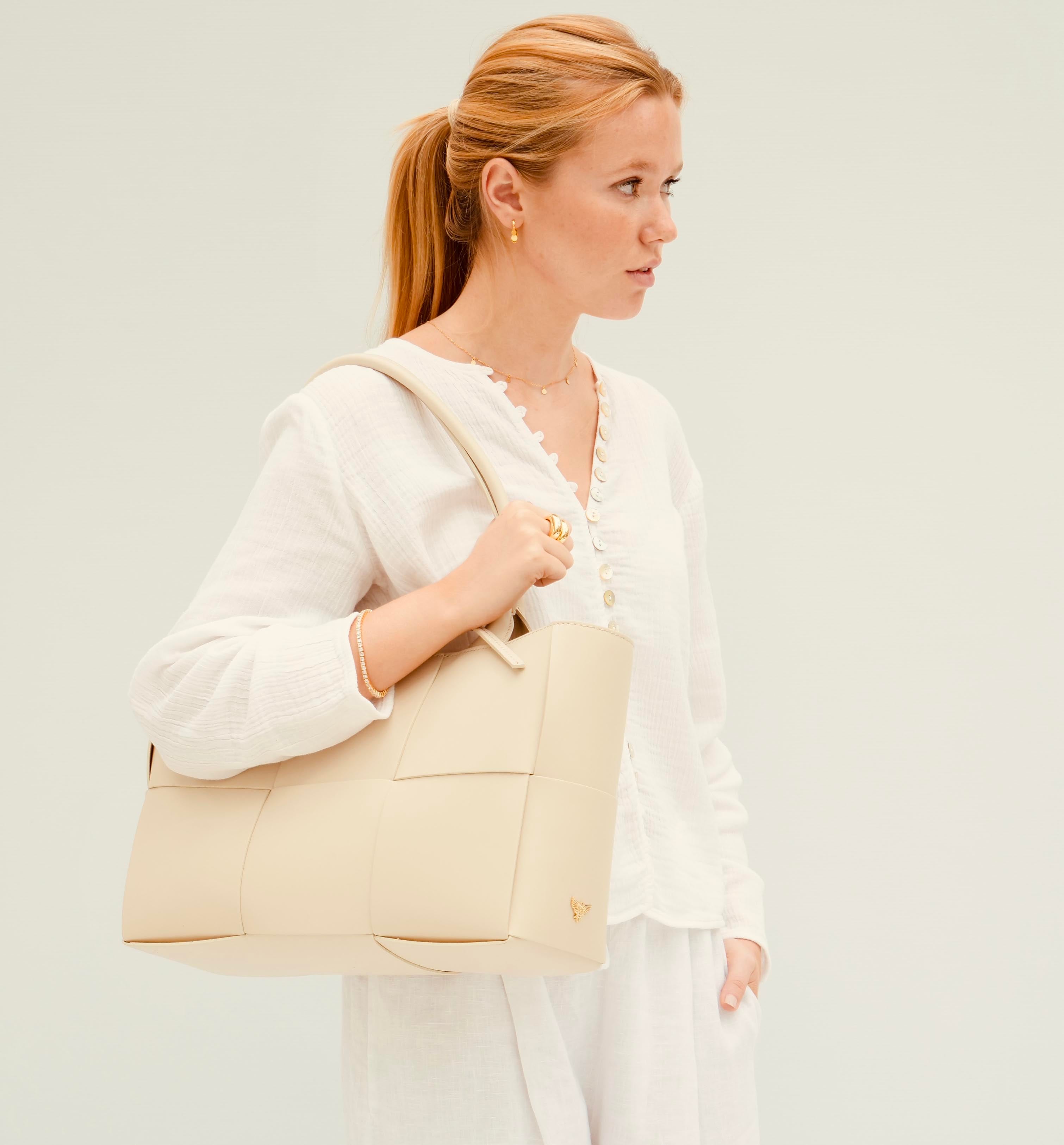 Apatchy London The Tori Stone Leather Tote