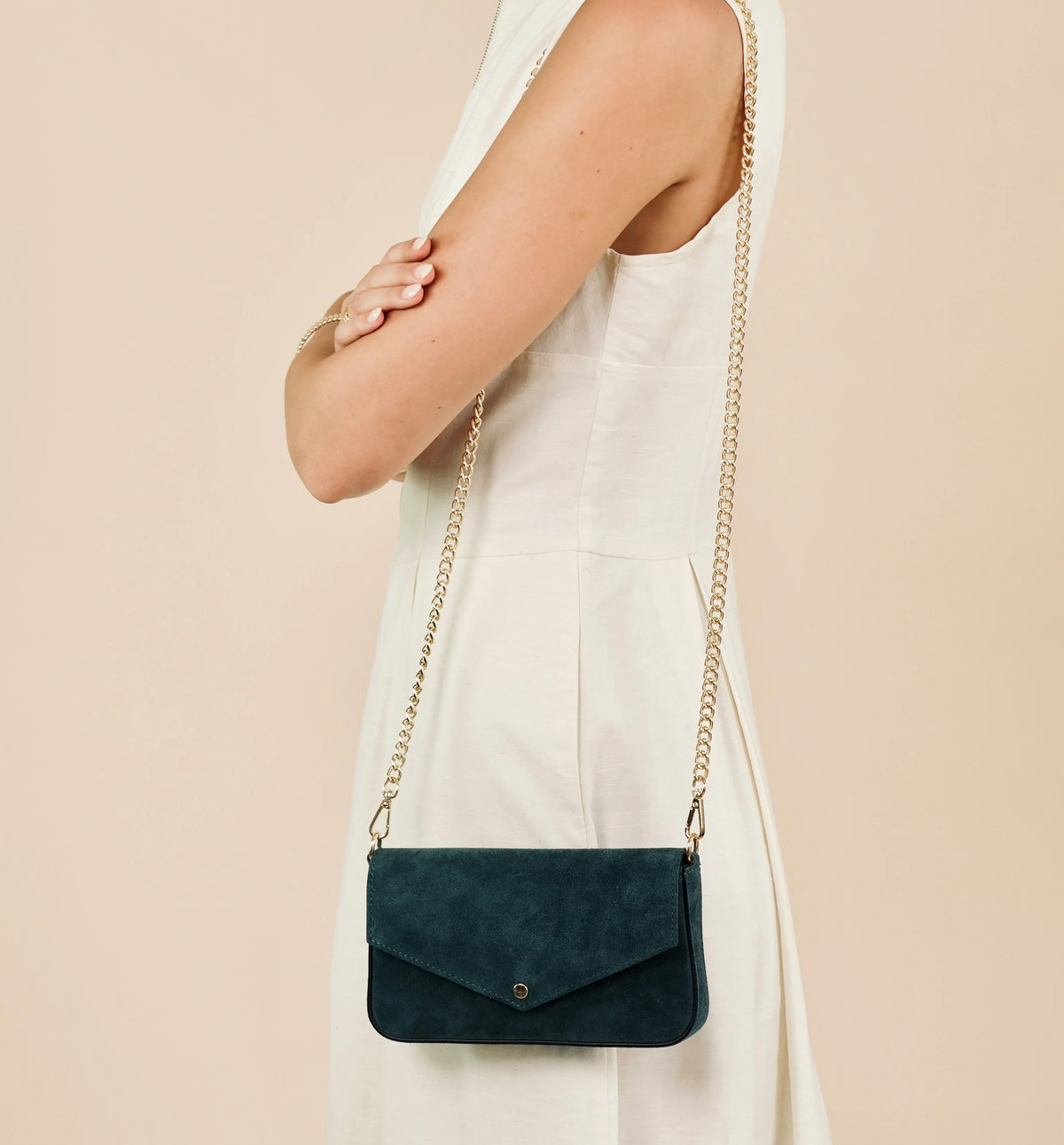 Apatchy London The Munro Suede Shoulder Bag