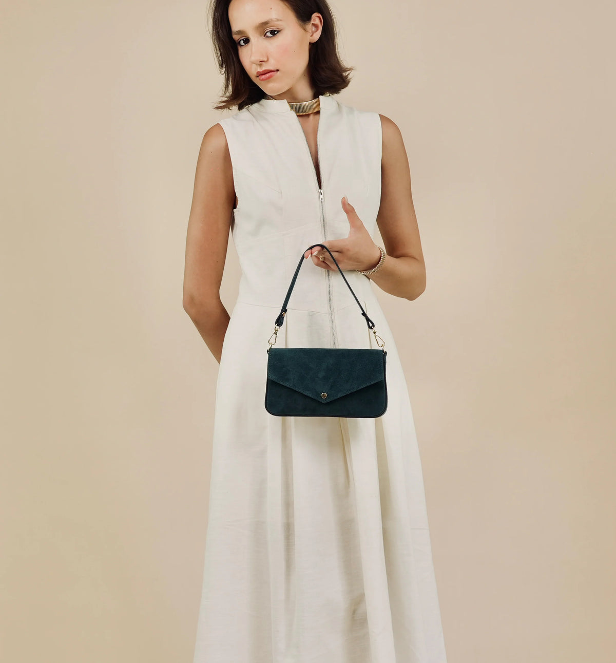 Apatchy London The Munro Suede Shoulder Bag