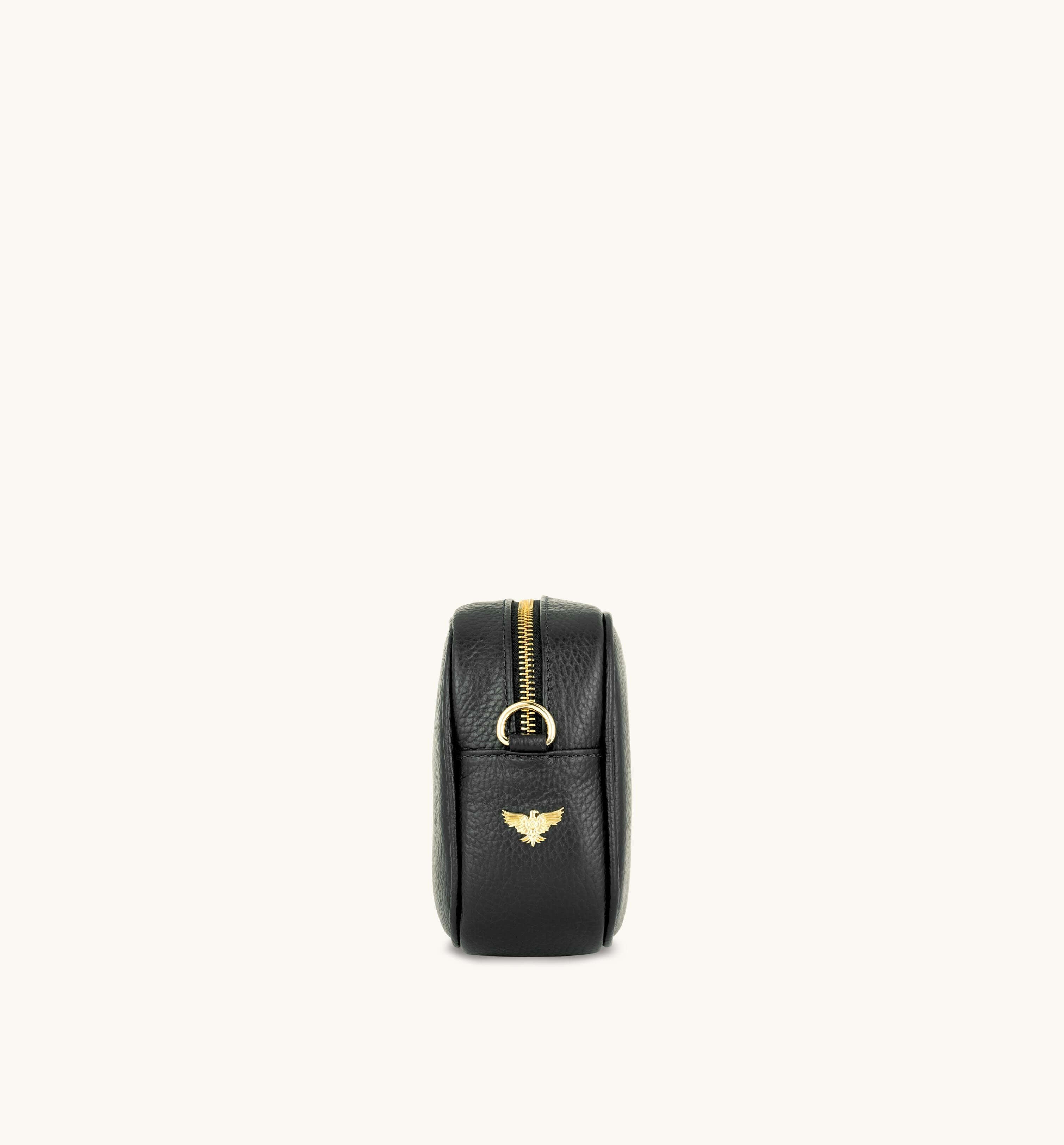 Apatchy London The Tassel Leather Crossbody Bag With Gold Chain Strap