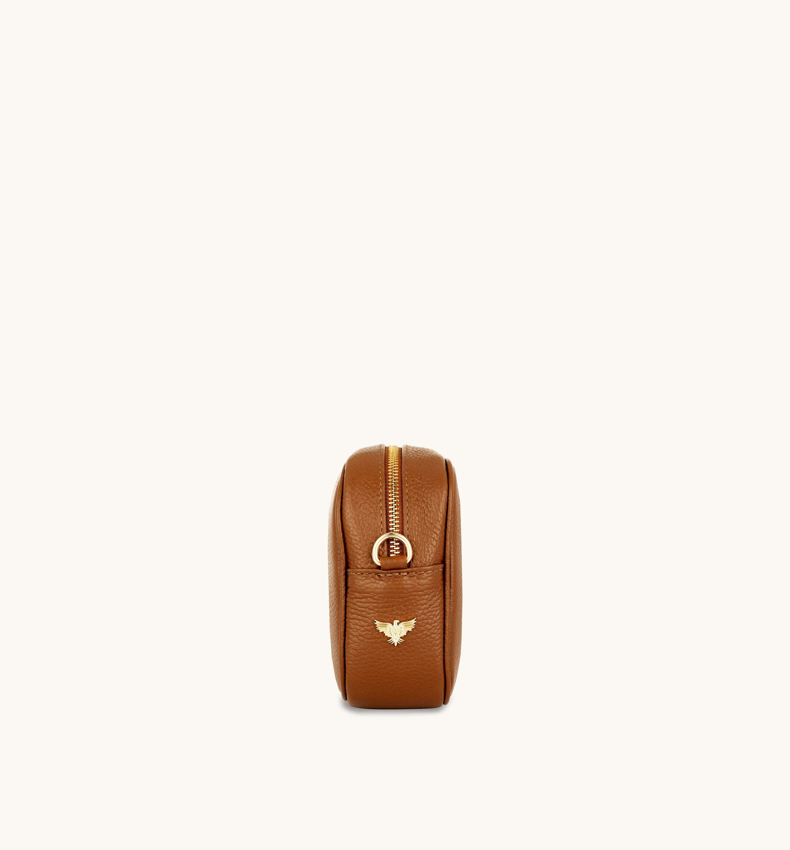 Apatchy London The Tassel Tan Leather Crossbody Bag