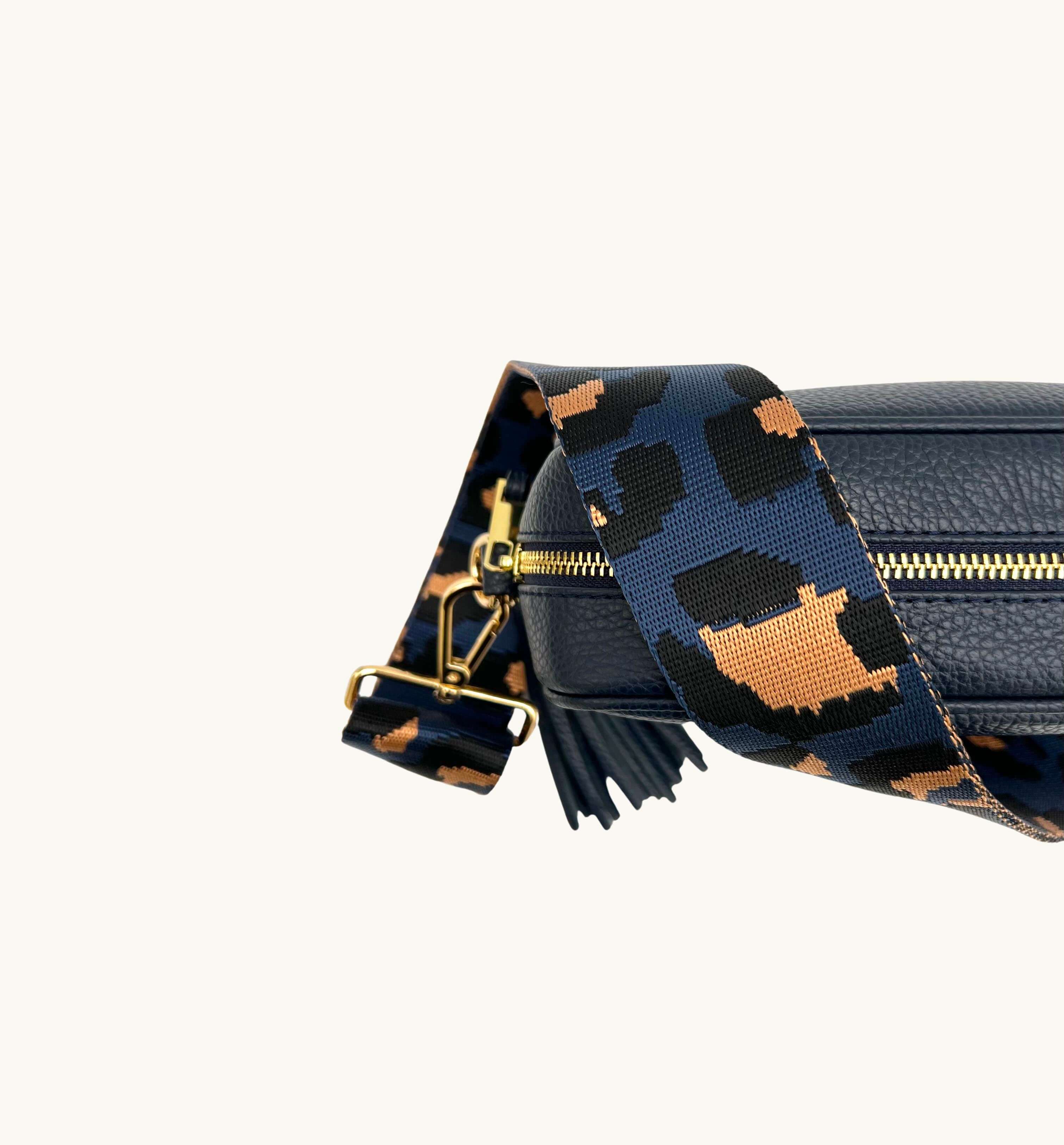 Apatchy London Navy Leopard Strap