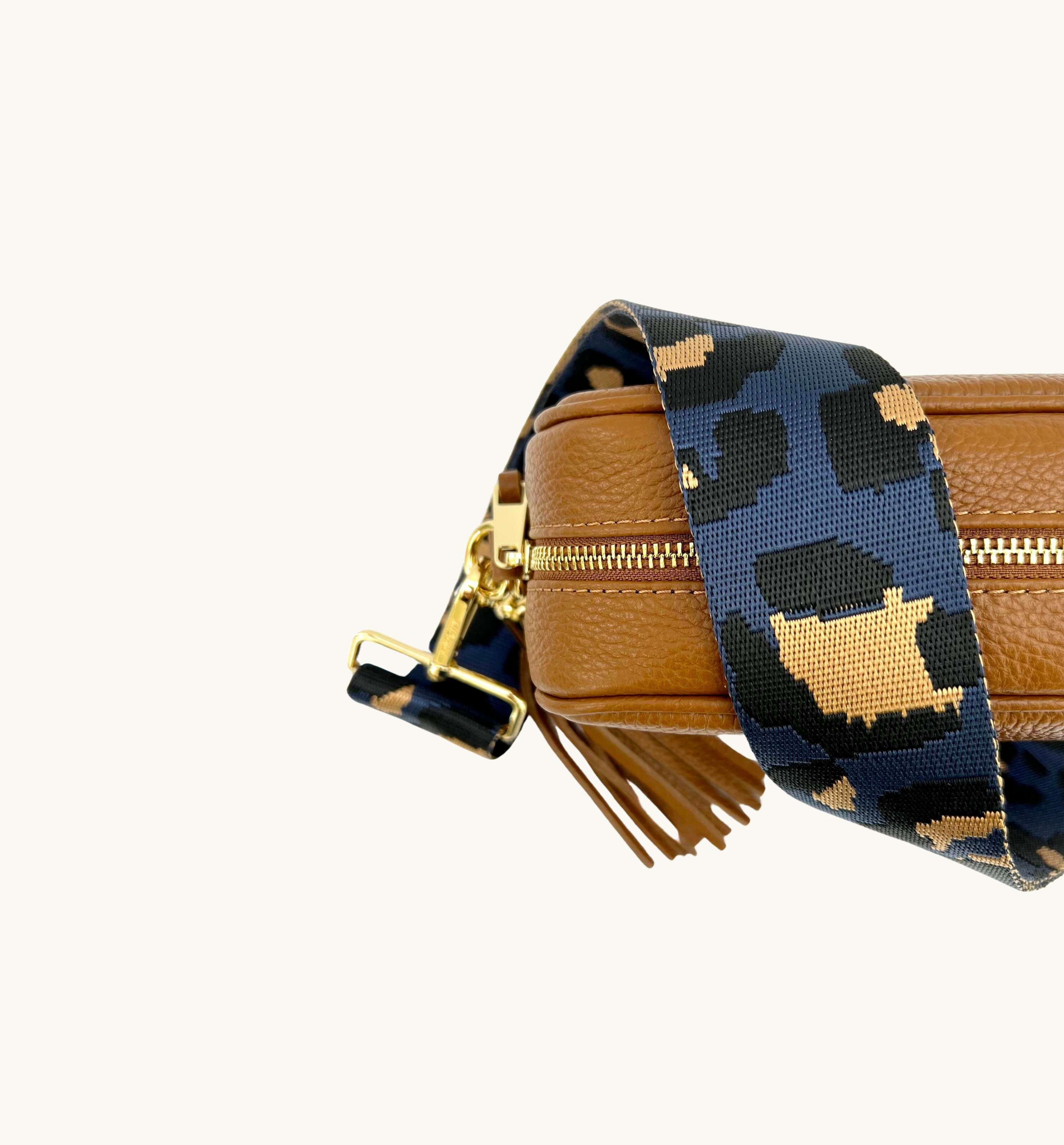 Apatchy London Navy Leopard Strap