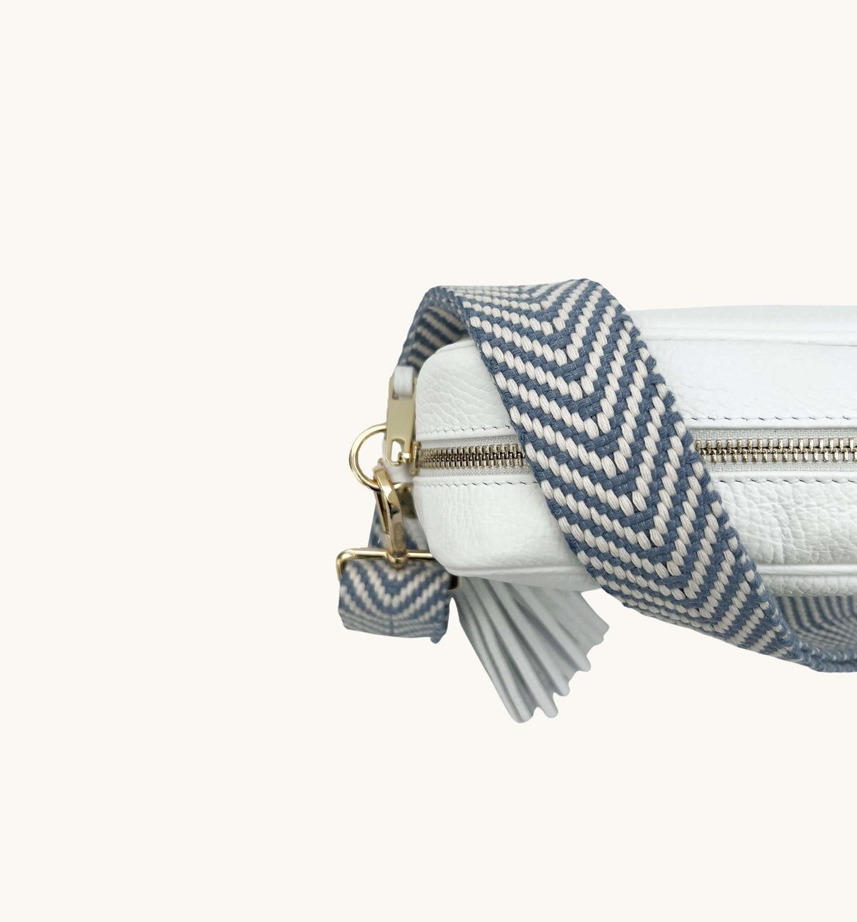 Apatchy London Denim Blue Chevron Strap
