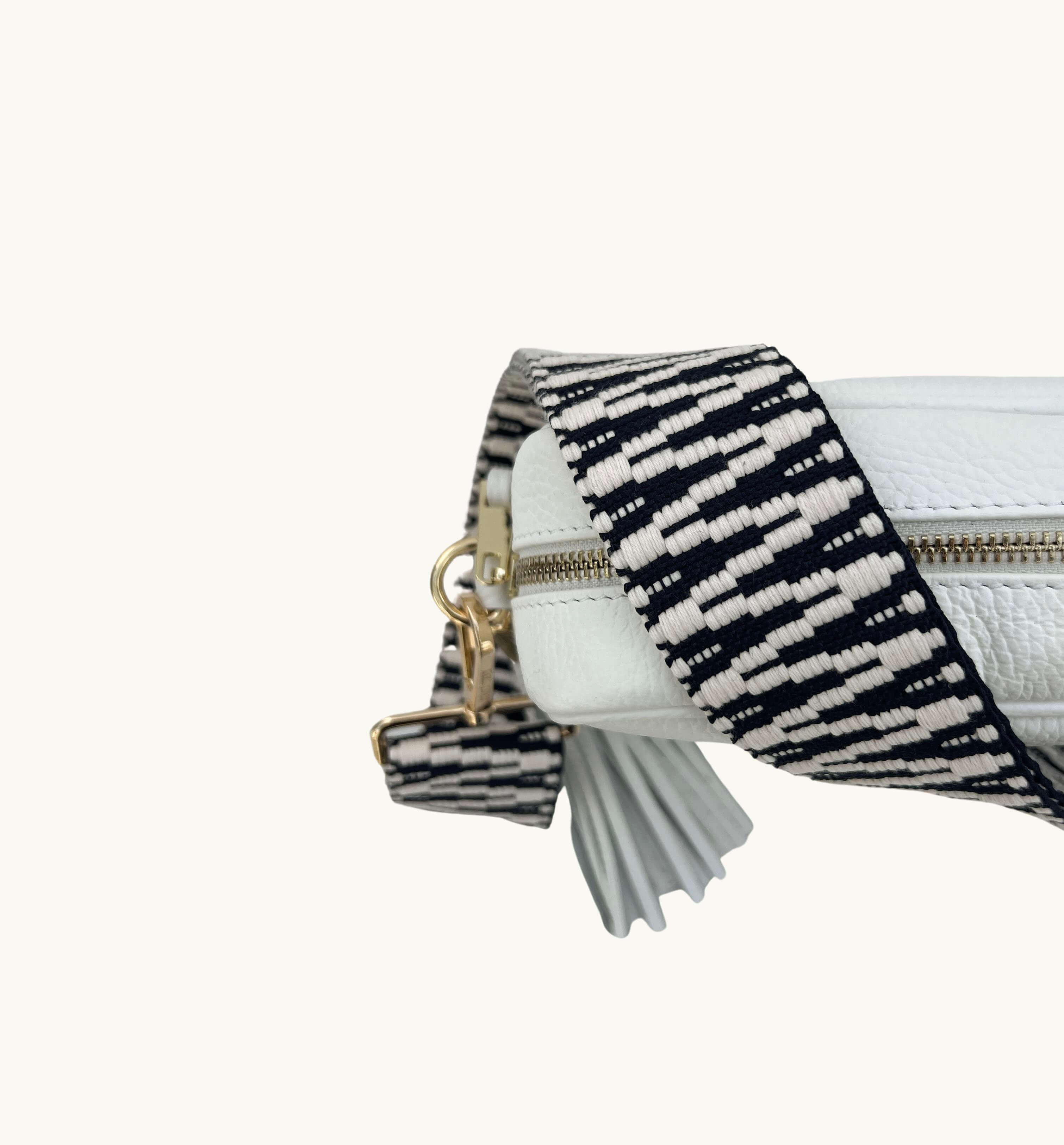 Apatchy London Navy and White ZigZag Strap