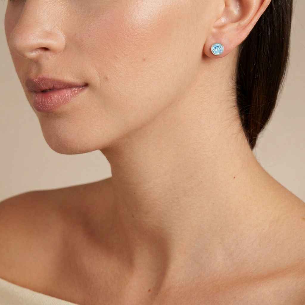 Thisbe Silver Aquamarine Earrings