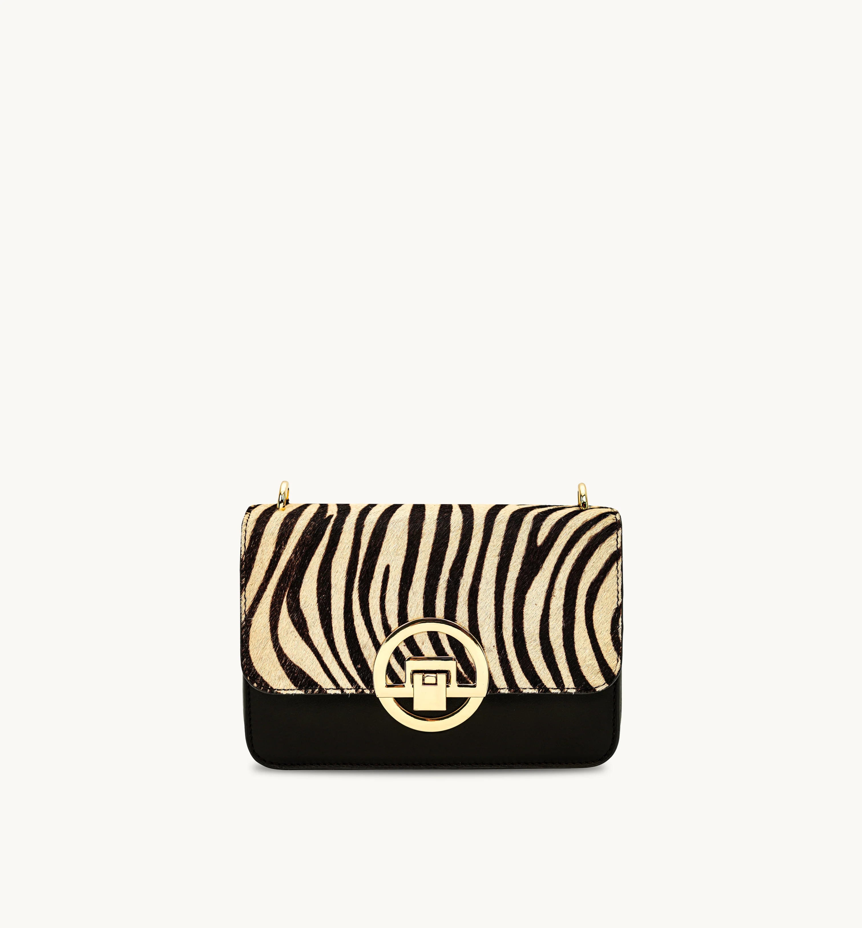 Apatchy London The Tilly Zebra Hair-On Leather Bag