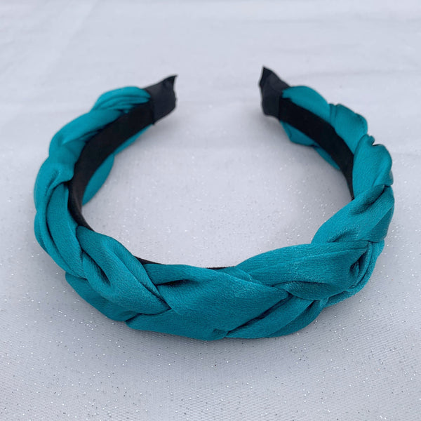 QueenMee Turquoise Headband Braided