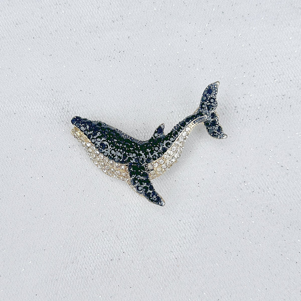 QueenMee Whale Brooch Animal Brooch Whale Jewellery Whale Pin