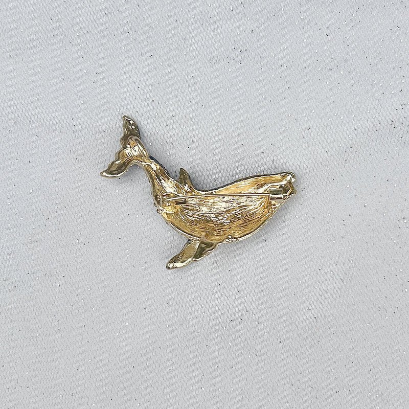 QueenMee Whale Brooch Animal Brooch Whale Jewellery Whale Pin