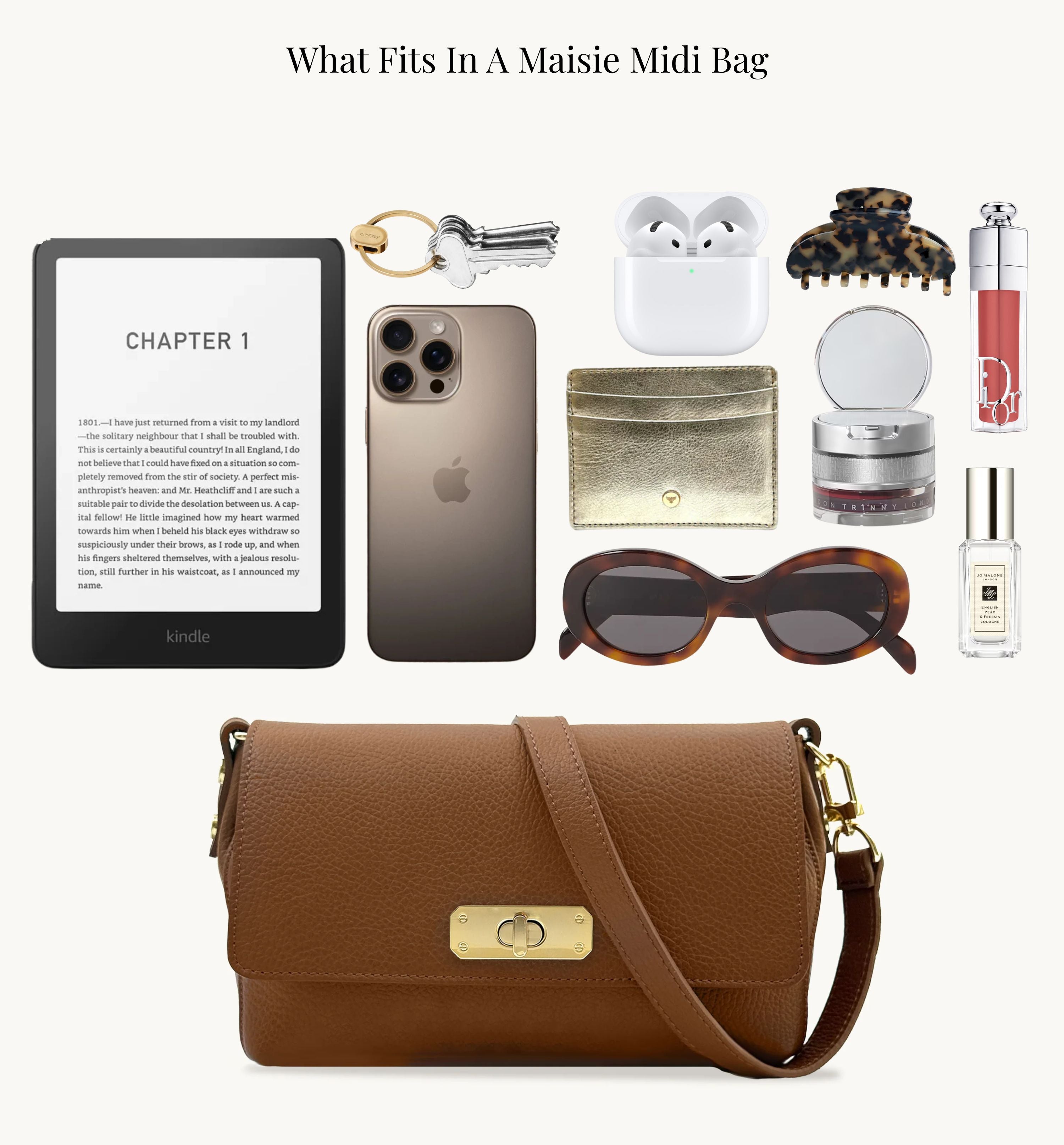 Apatchy London The Maisie Midi Chocolate Leather Bag