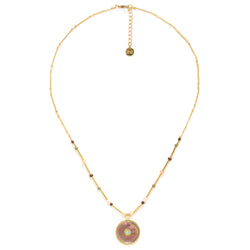 Franck Herval Thea Round Pendant Necklace