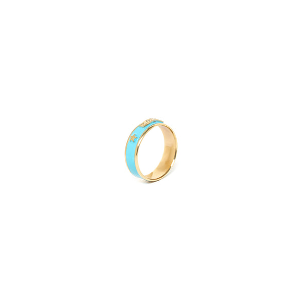 Franck Herval Karma Turquoise Ring Size 56