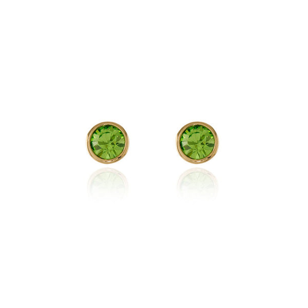 Cachet Thisbe Earrings Peridot Crystal 18ct Gold Plated
