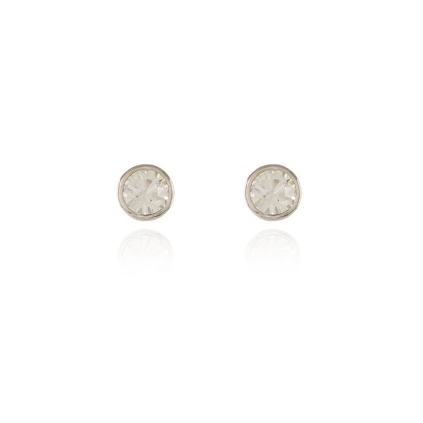 Cachet Thisbe Earrings Clear Crystal Platinum Plated
