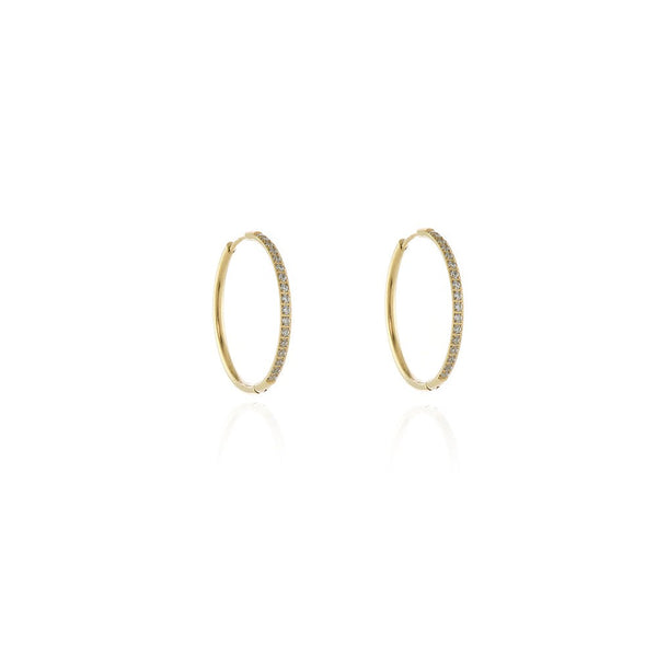 Cachet Vice Hoop Earrings plated in Gold