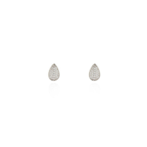 Cachet Pace Earrings plated in Rhodium