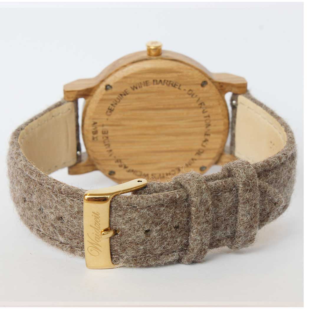 Waidzeit Barrique Alpine Men white with loden strap