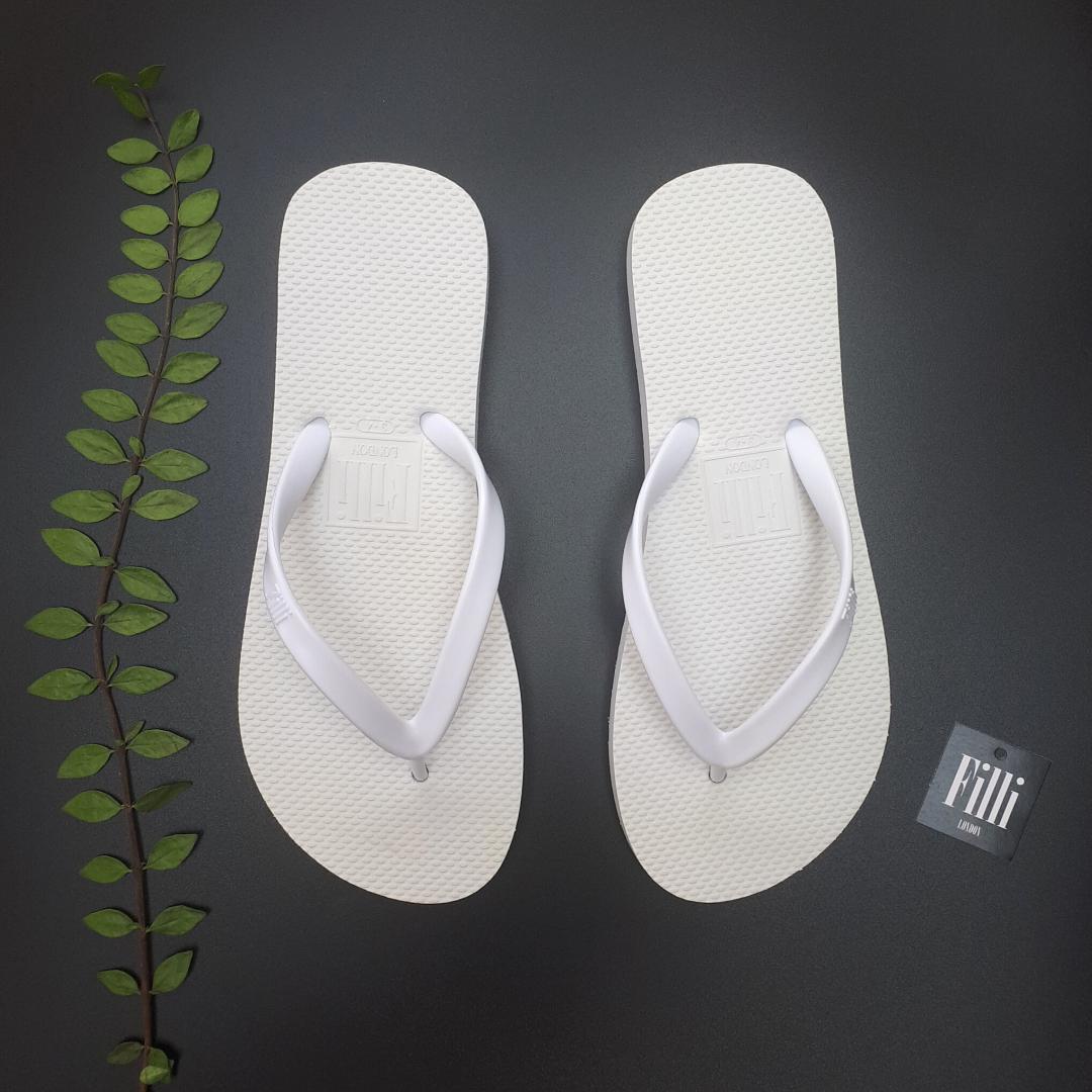 Filli London Naked Flip Flops - White