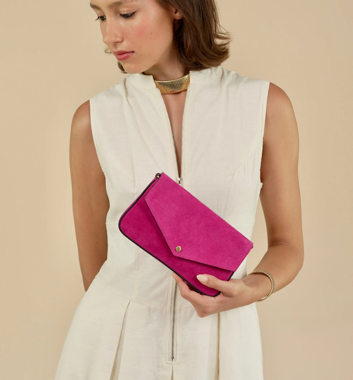 Apatchy London The Munro Suede Shoulder Bag