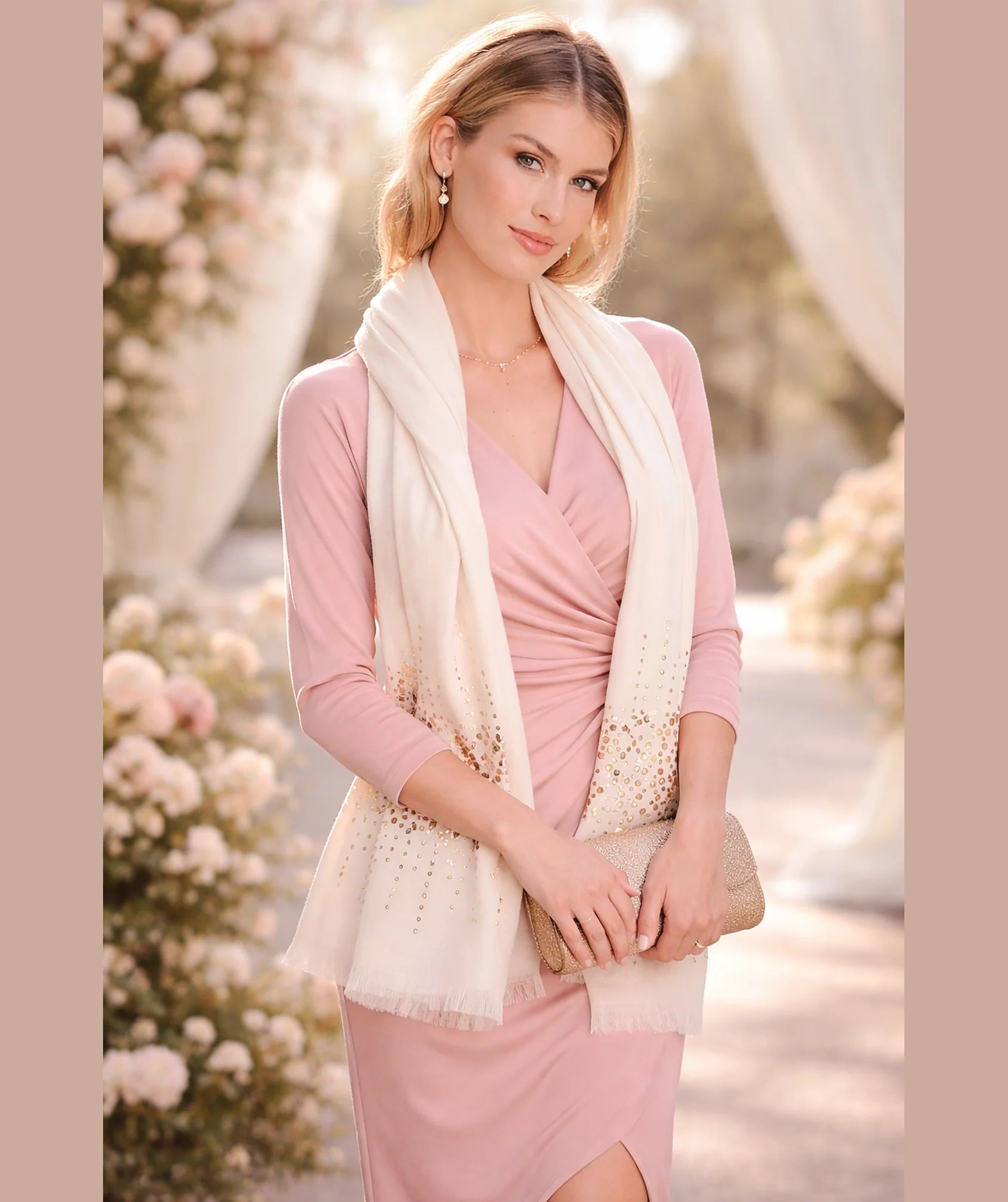 Dominique - Cashmere Feel Diamnate Scarf