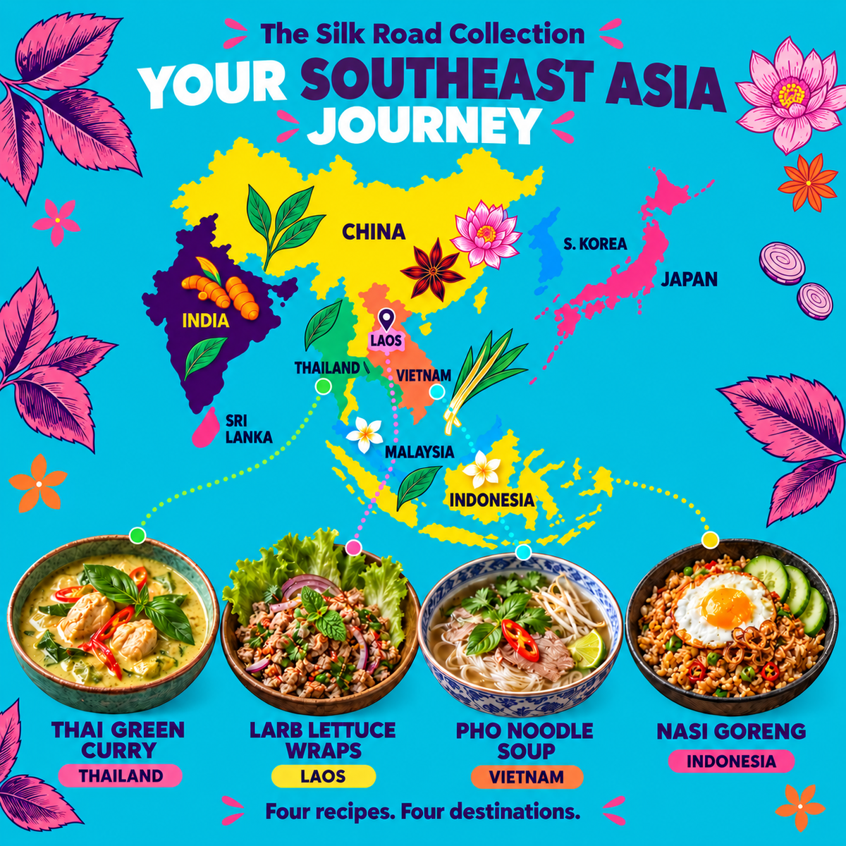 South East Asia Recipe Kit Gift Set