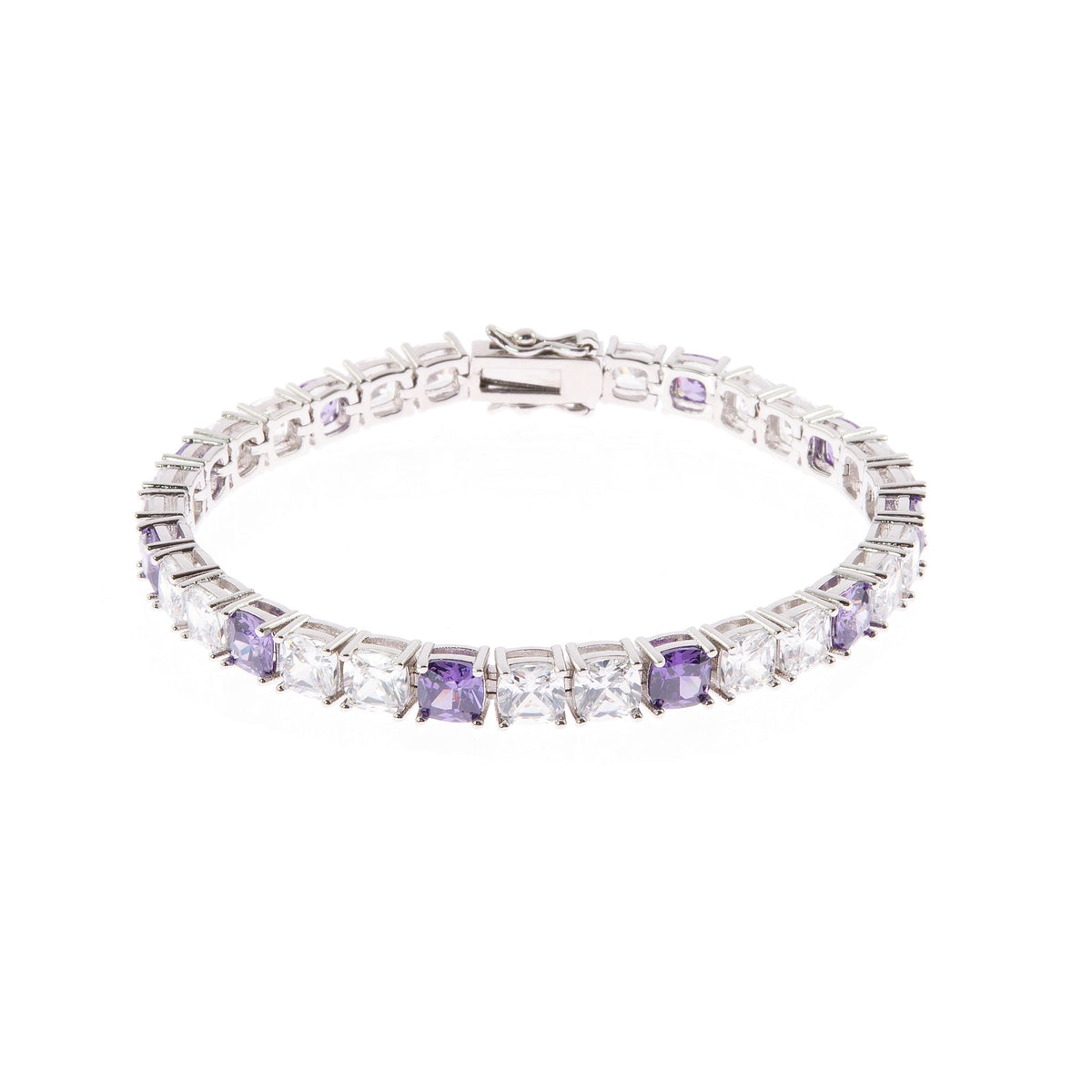Adele Silver Tanzanite Tennis Bracelet