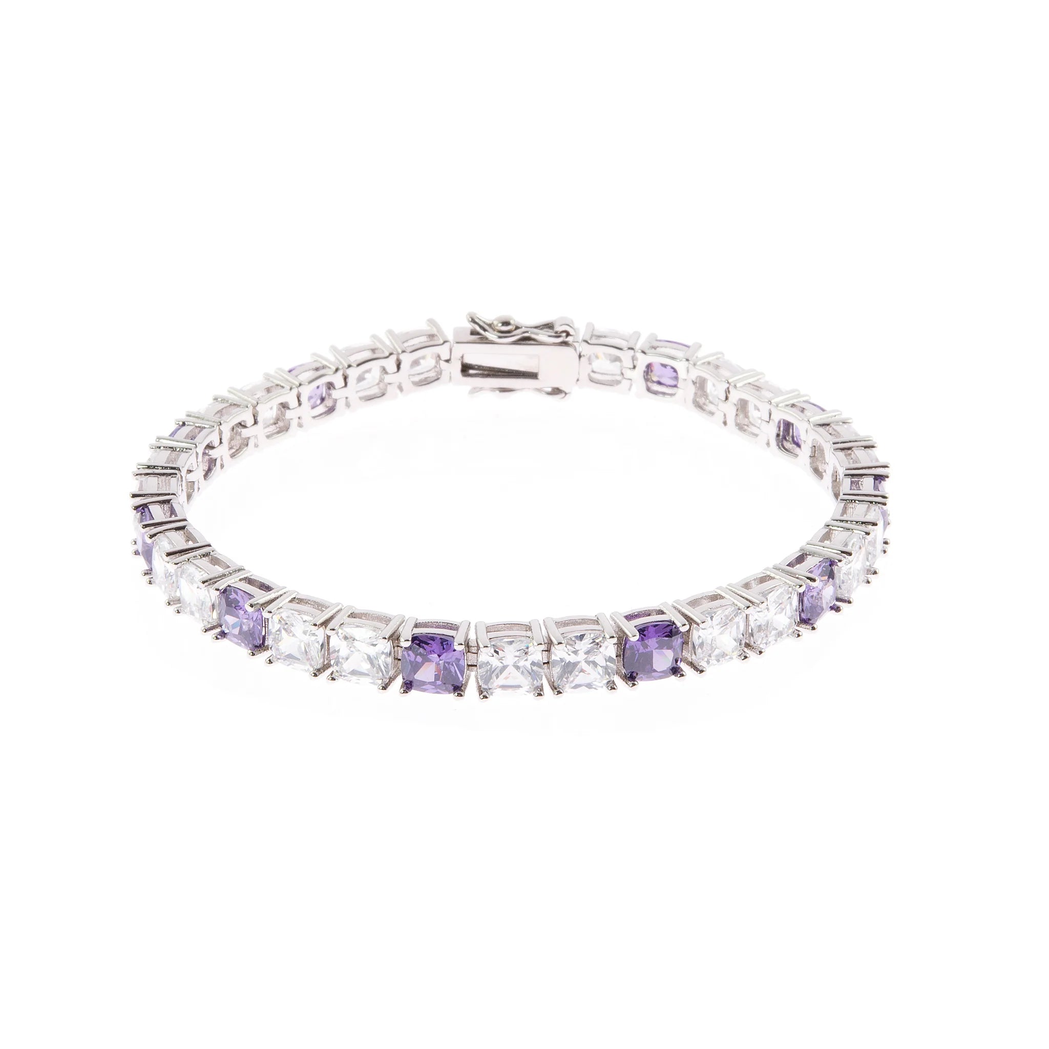 Cachet London Adele Silver Tanzanite Tennis Bracelet