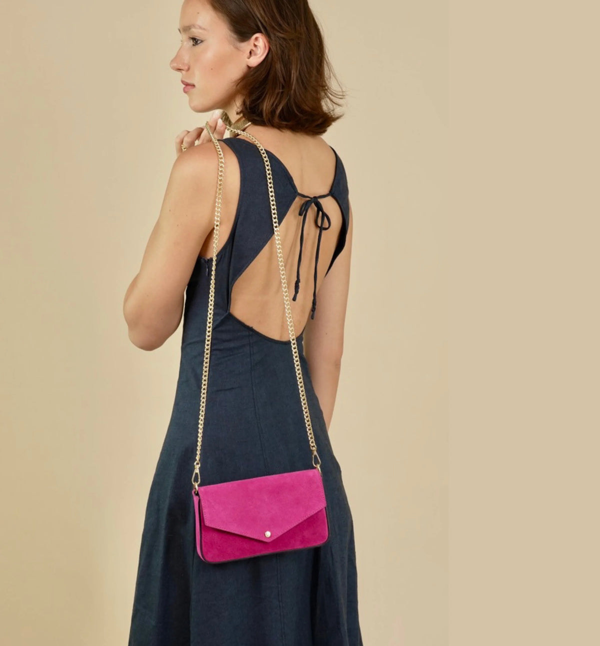 Apatchy London The Munro Suede Shoulder Bag