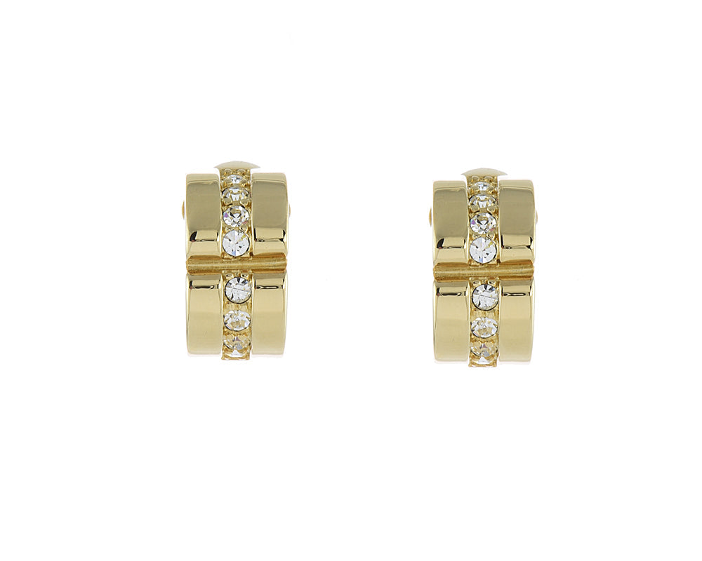 Cachet London Matice Gold Clip On Earrings