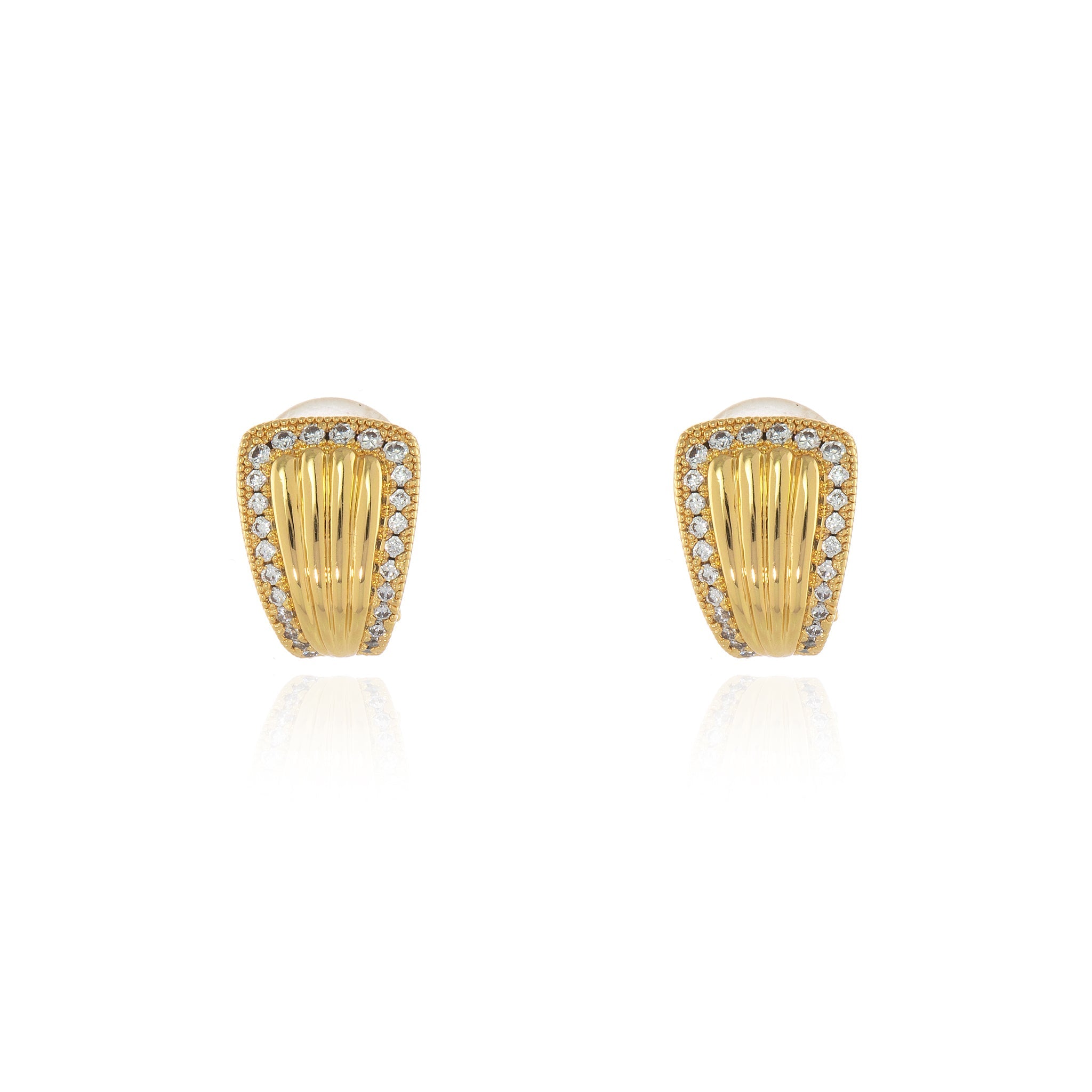 Cachet London Fallon Gold Clip On Earrings