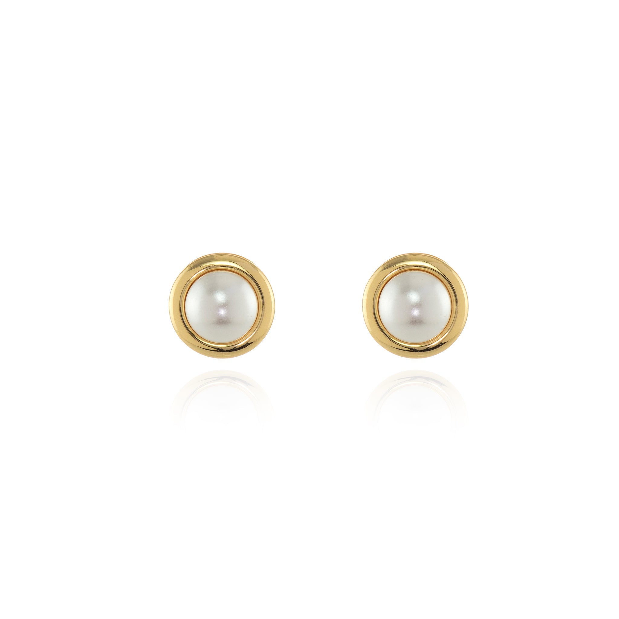 Cachet London Pablo Pearl Gold Clip On Earrings