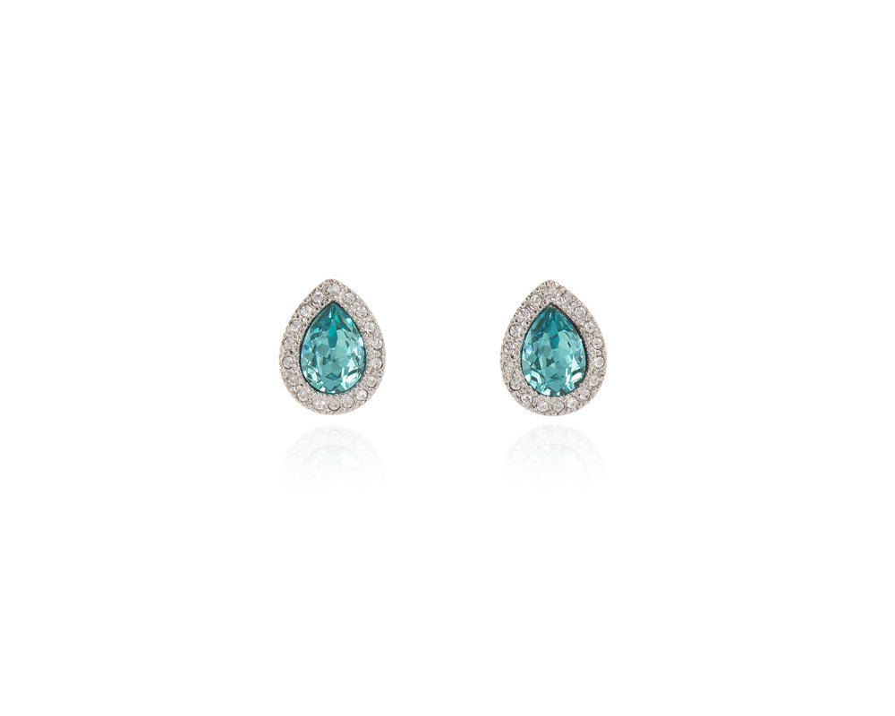 Cachet London Talma Silver Turquoise Earrings