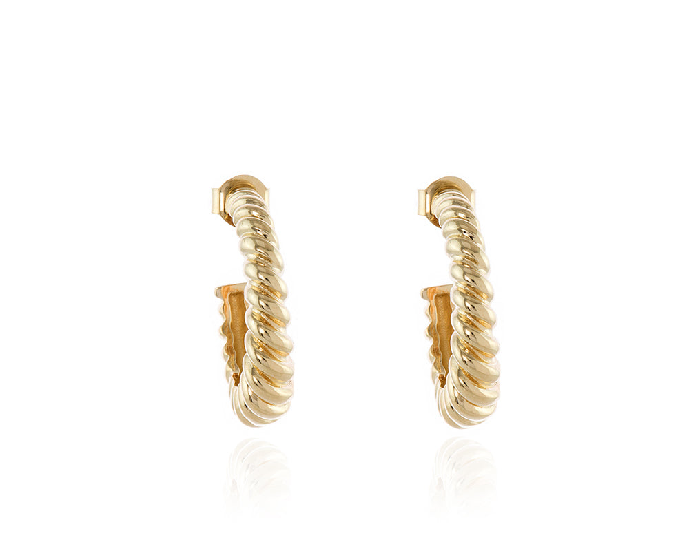 Cachet London Cachet Gael Hoop Earrings plated in Gold