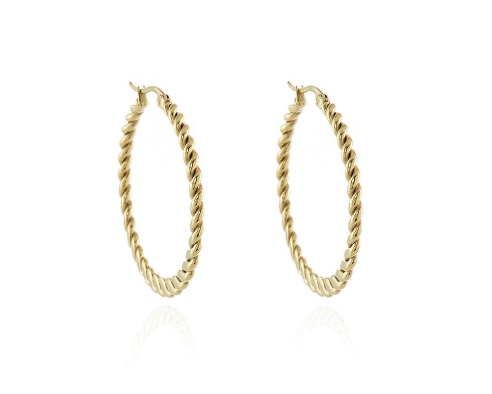 Cachet London Abital Gold Hoop Earrings