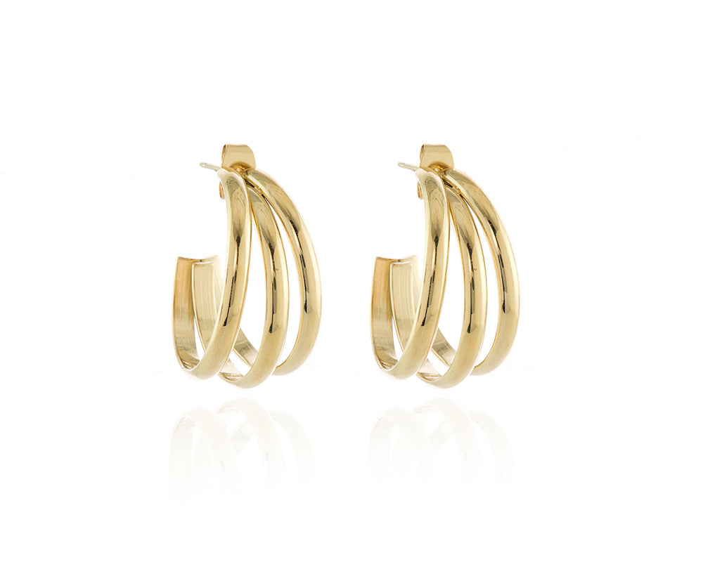 Cachet London Gabby Gold Hoop Earrings