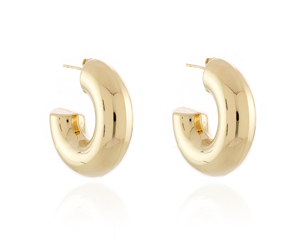 Cachet London Deliz Gold Hoop Earrings