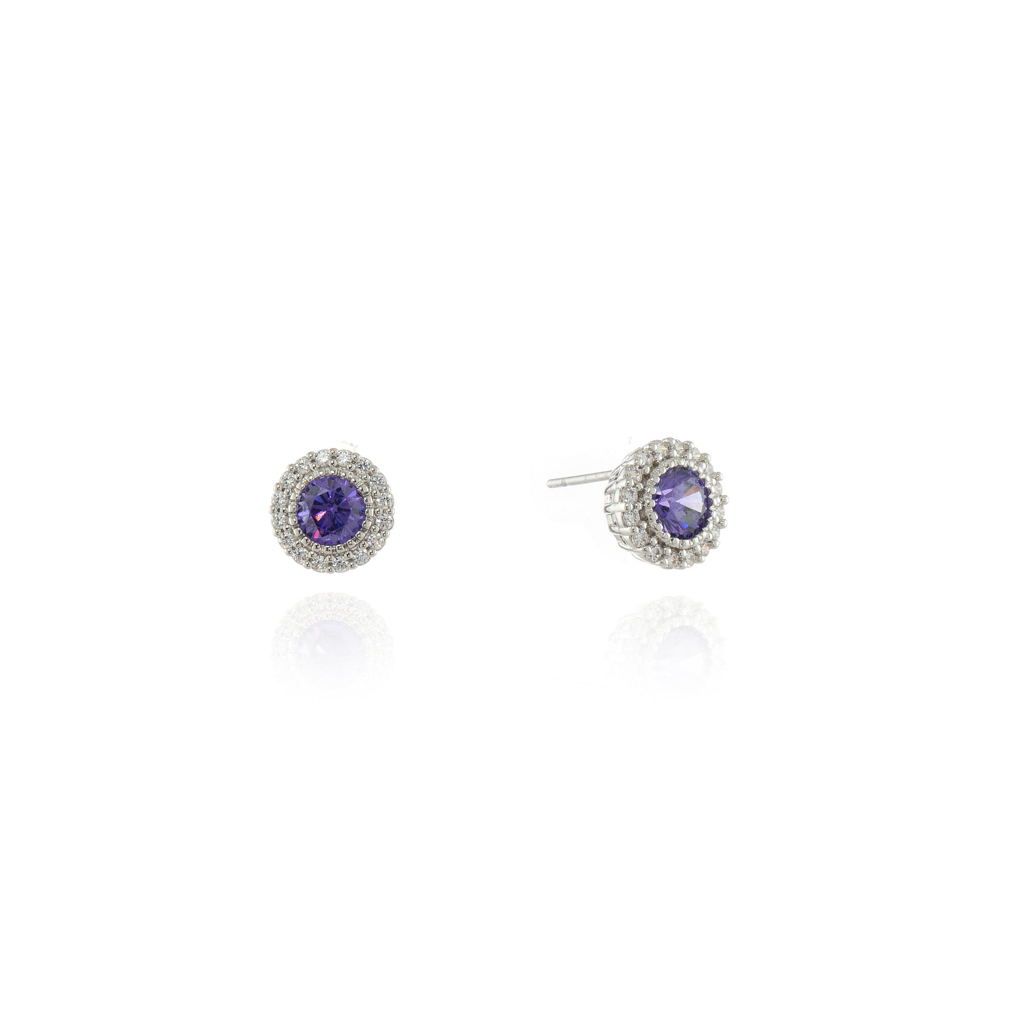 Cachet London Fidelity Silver Tanzanite Earrings