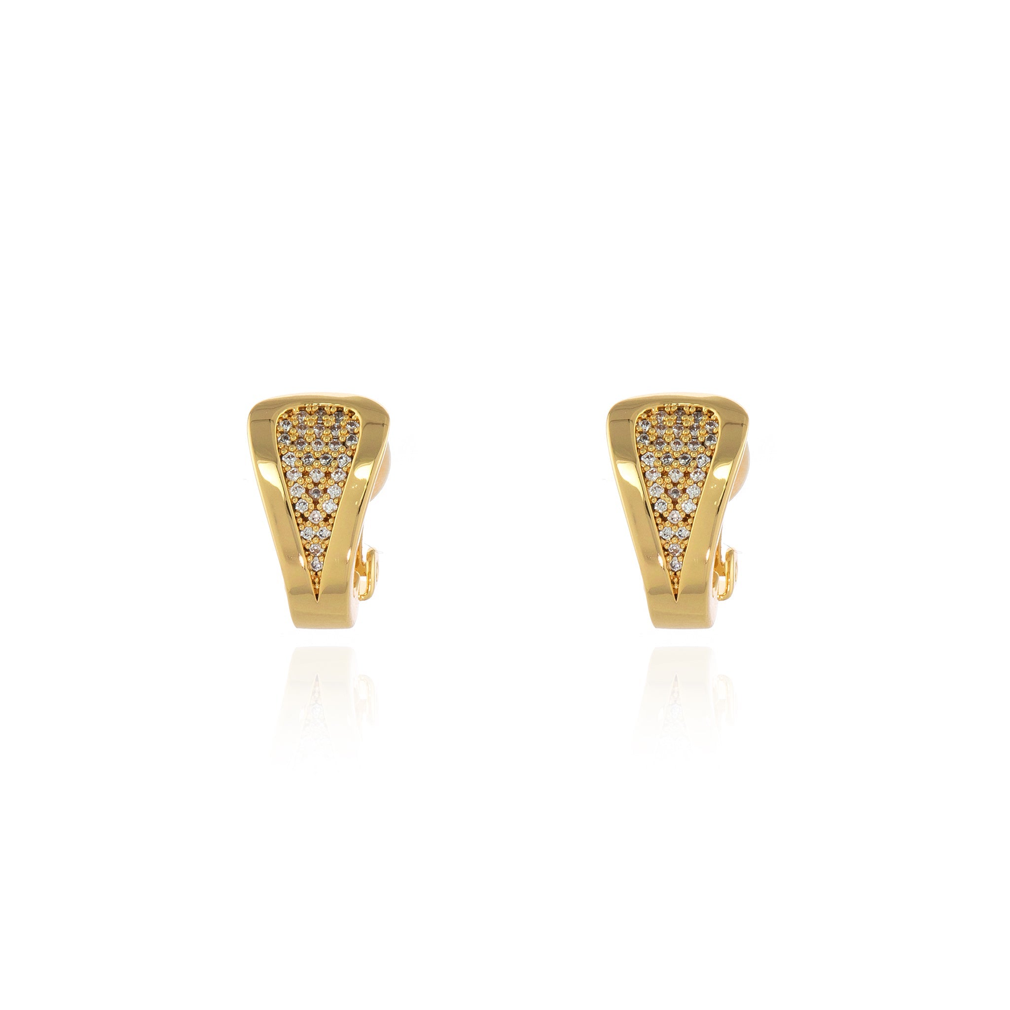Cachet London Talli Gold Clip On Earrings
