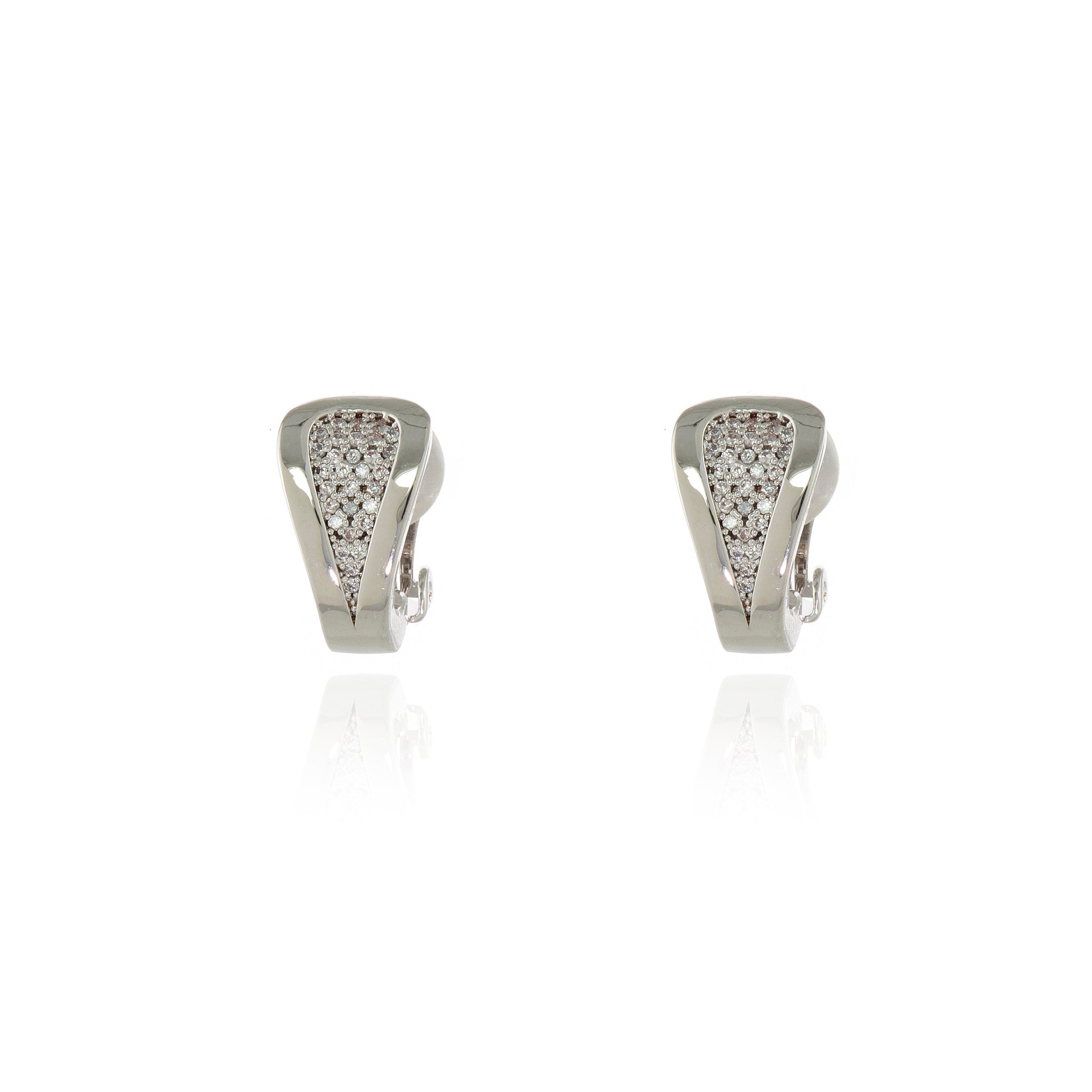 Cachet London Talli Silver Clip On Earrings