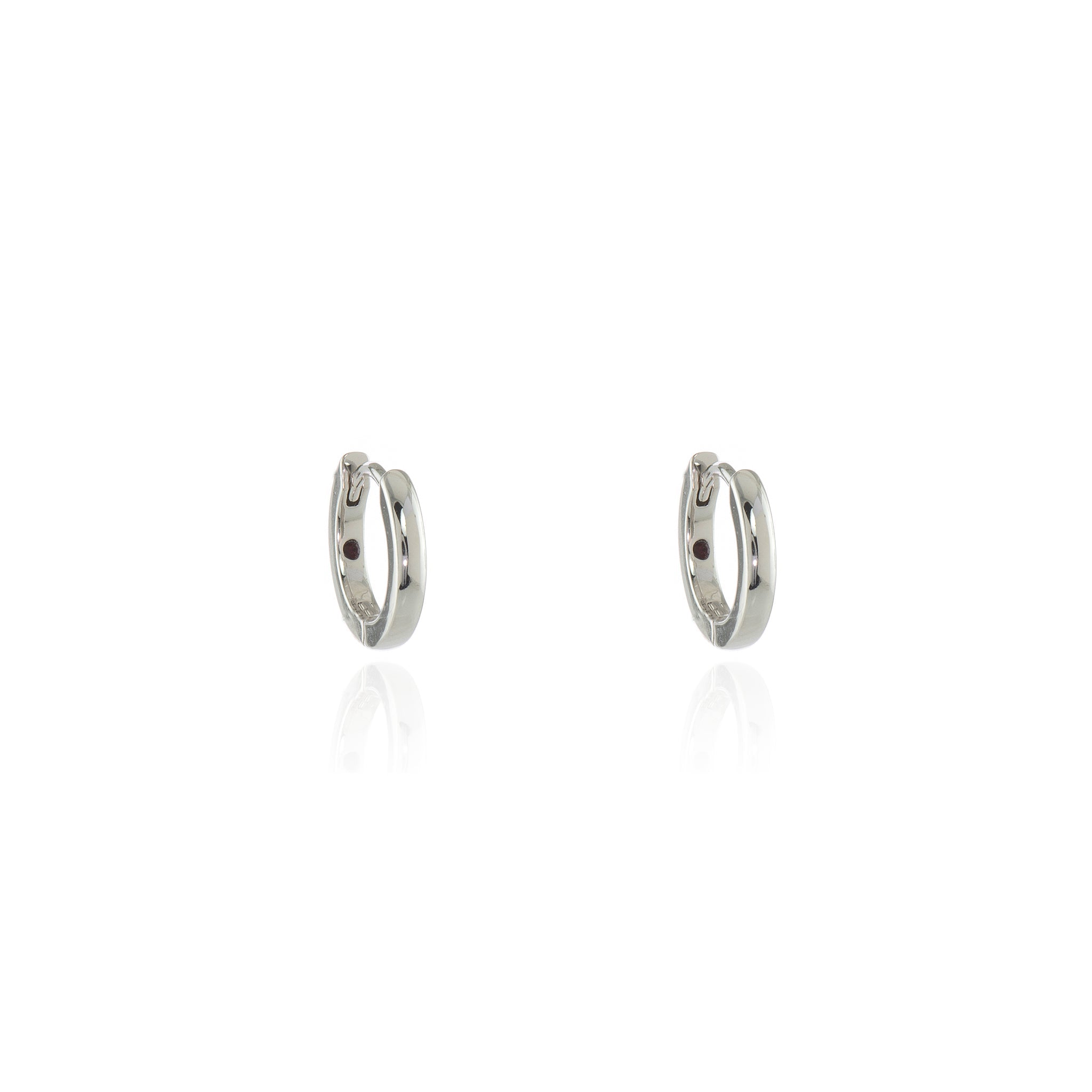 Cachet London Henley Huggie 12mm Silver Hoop