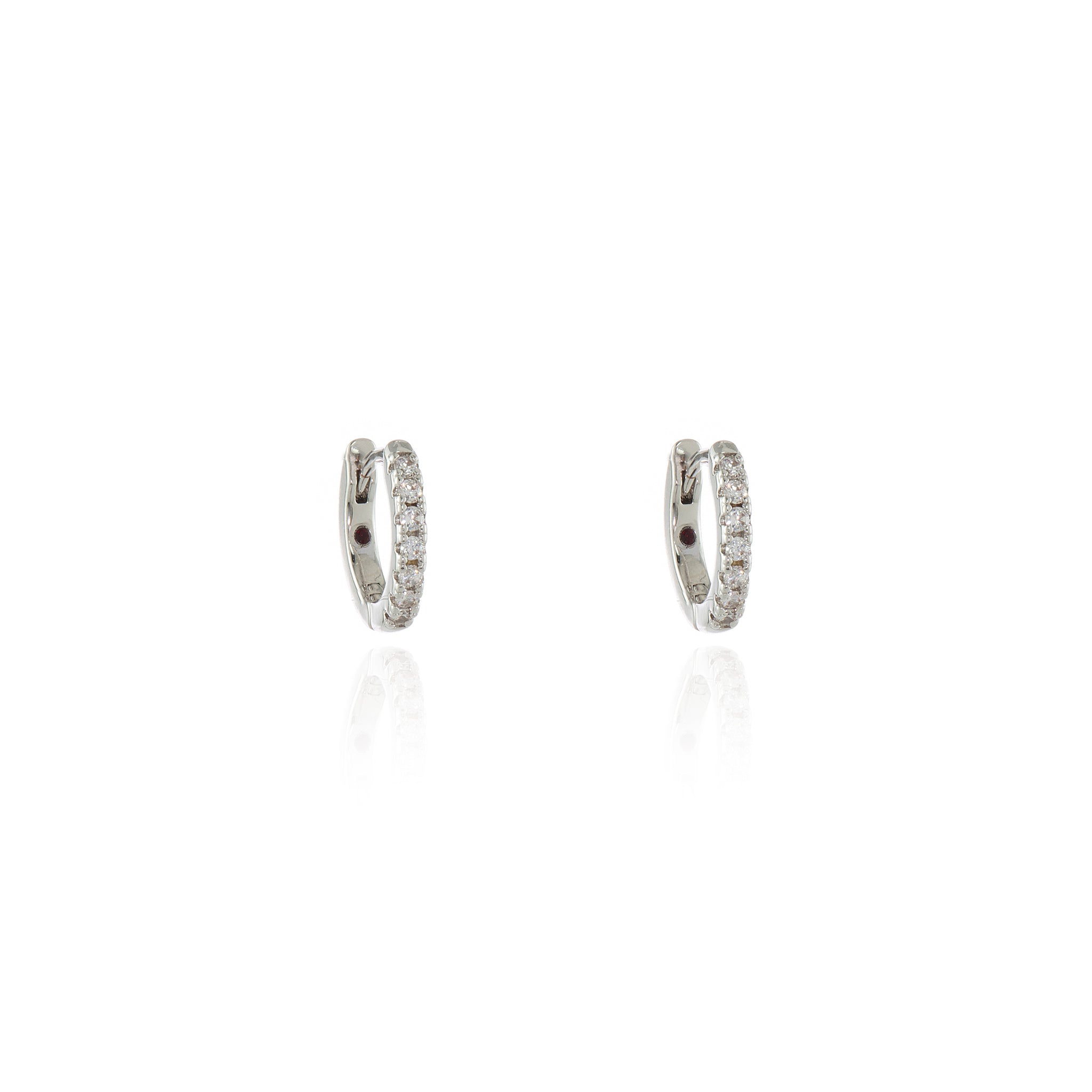 Cachet London Gidget Huggie 12mm Silver Hoop