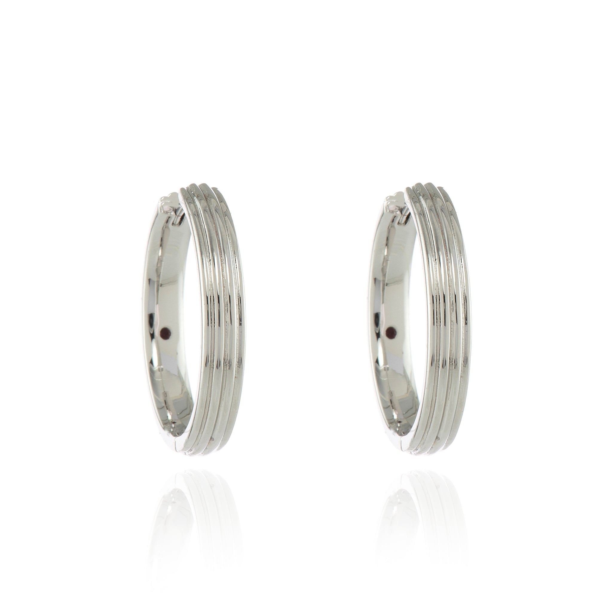 Cachet London Rivas Large 25mm Silver Hoop
