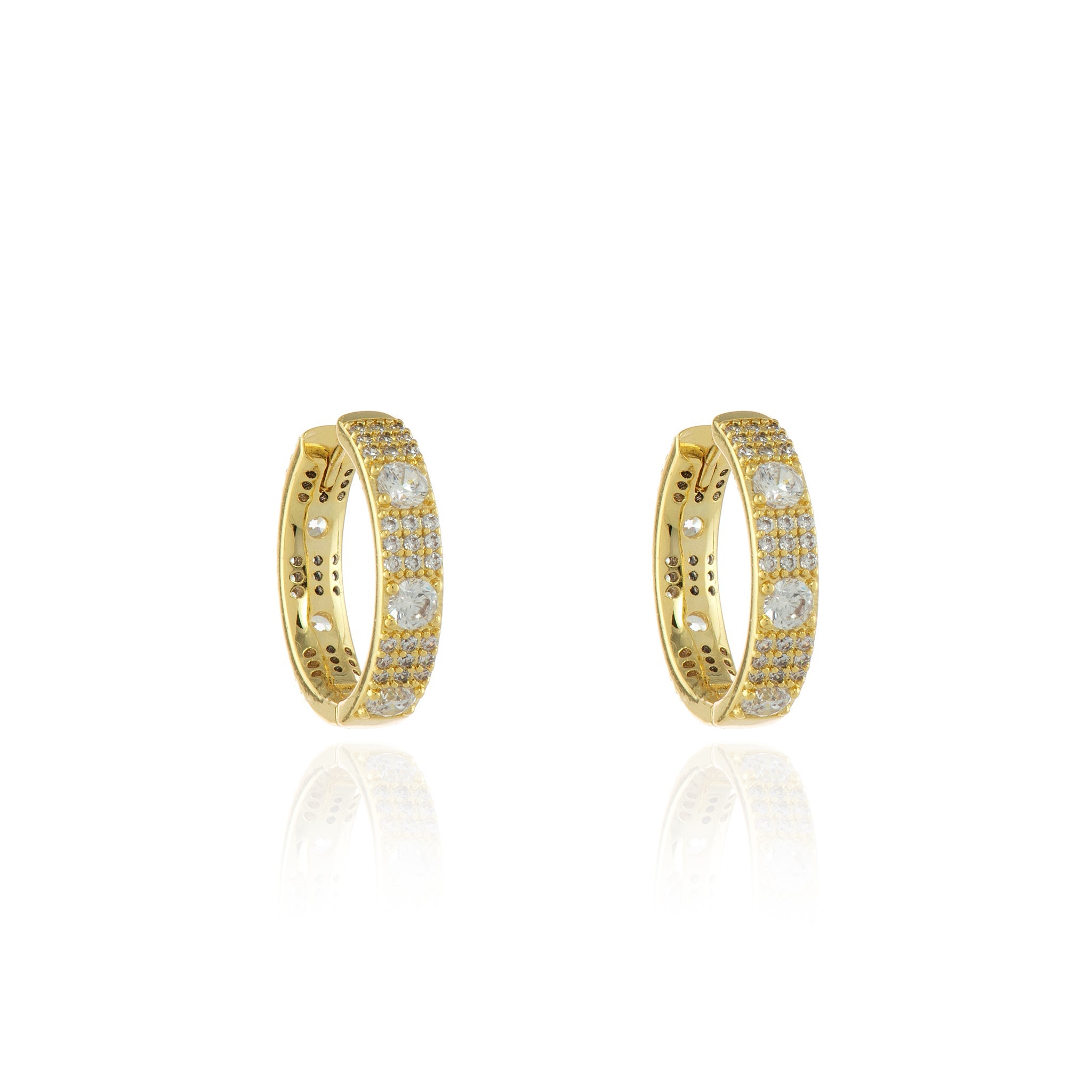 Cachet London Fellini Medium 18mm Gold Hoop