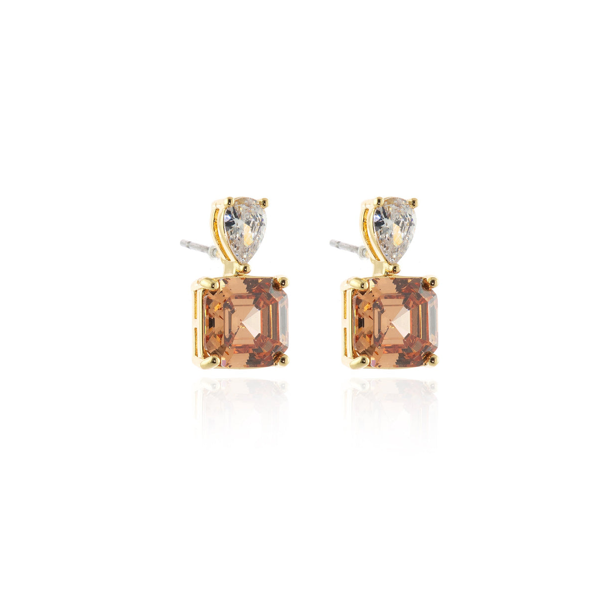 Sofia Champagne Gold Earrings
